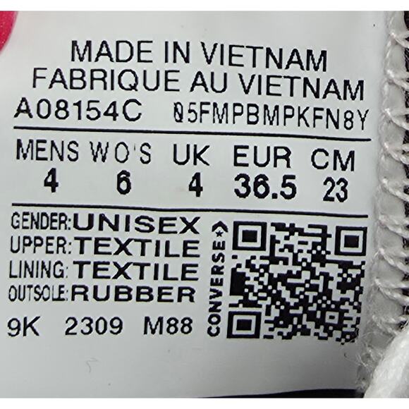 Converse Willy Wonka x Chuck Taylor All Star High Swirl Mens Sz 4 Womens Sz 6 - Picture 12 of 14